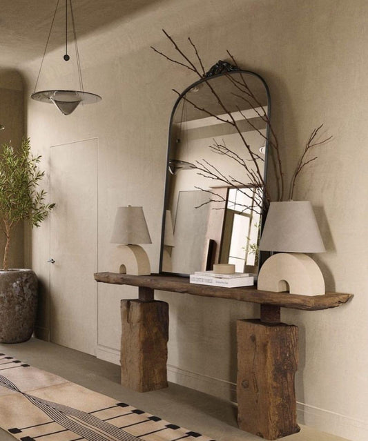 Console de rangement bois de chemin de fer - TimberSteel Atelier