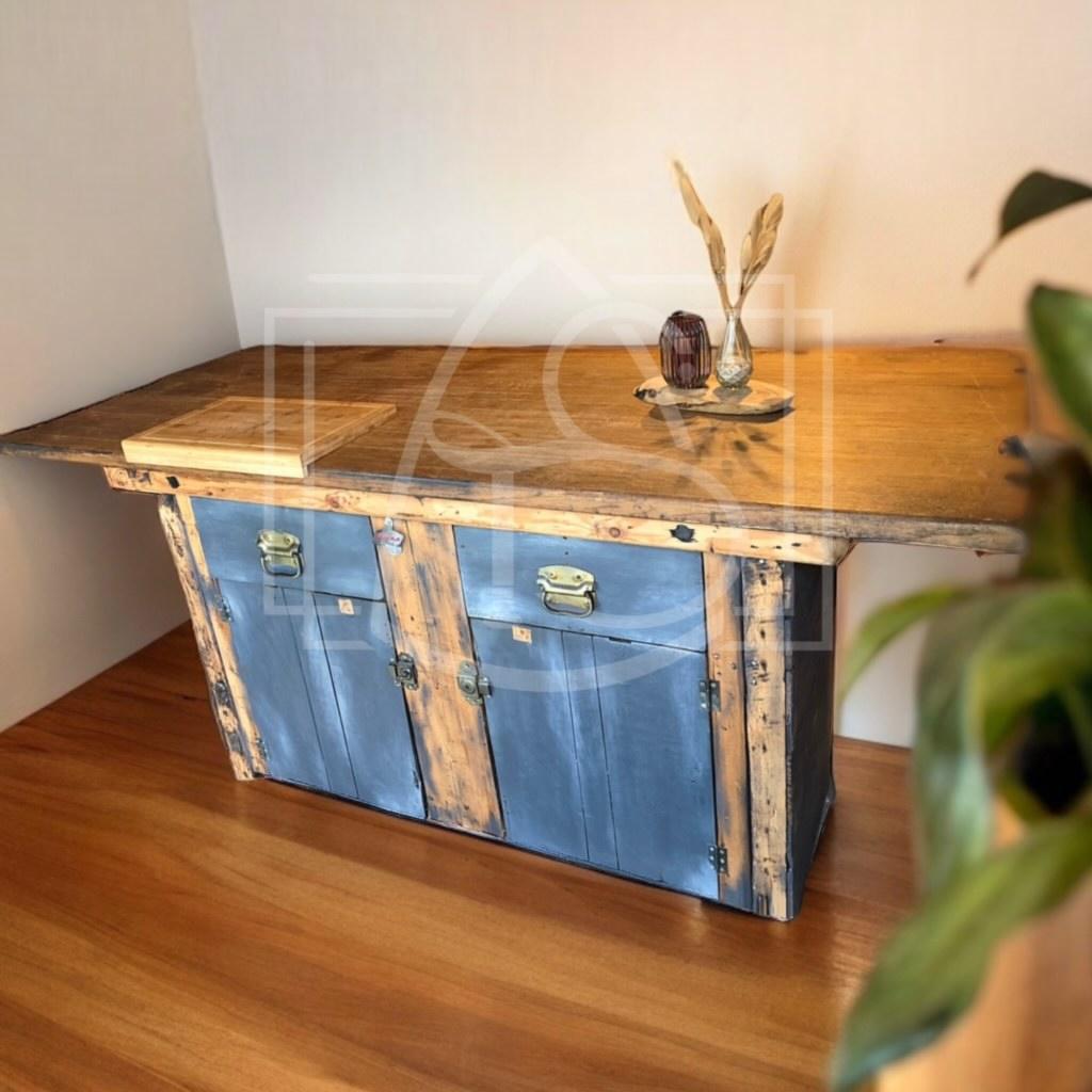 Meuble etabli en Bois Massif - TimberSteel Atelier