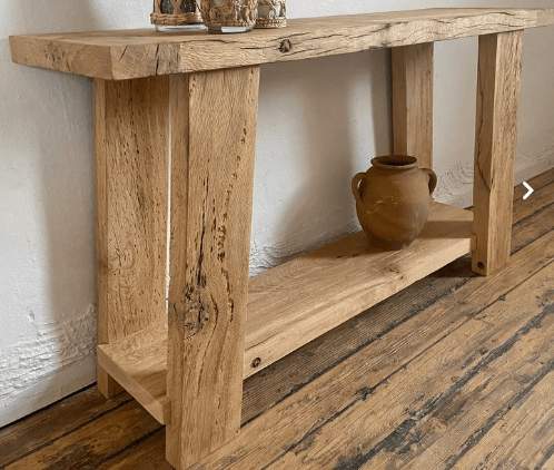 Console en Bois Massif - Style Ferme - TimberSteel Atelier