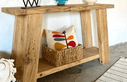 Console en Bois Massif - Style Ferme - TimberSteel Atelier