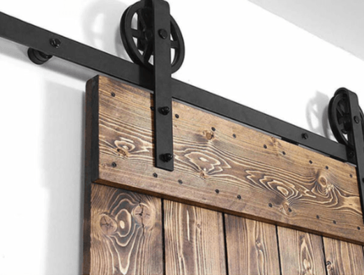 Porte Coulissante en bois pour chambre sur mesure (Busard) - TimberSteel Atelier