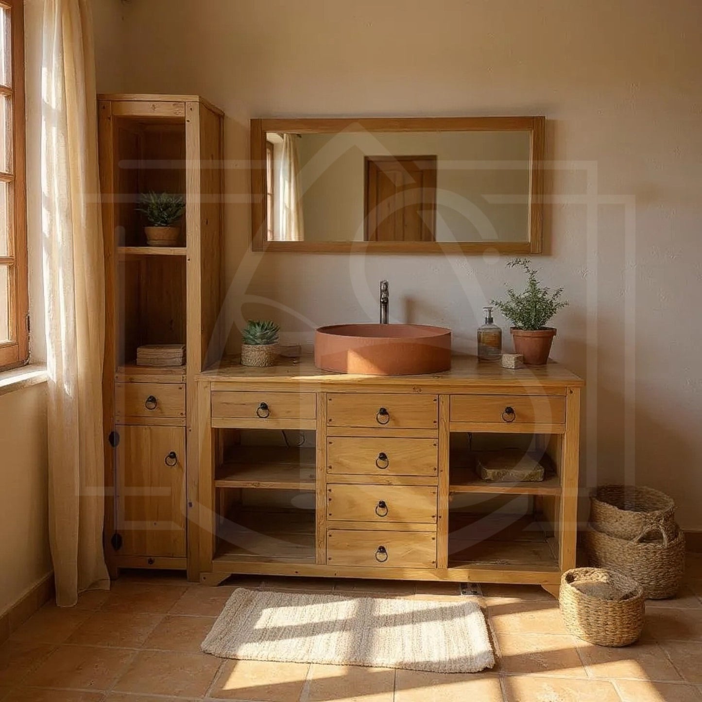 Ensemble de Salle de Bain Vizzavona - Bois massif - TimberSteel Atelier