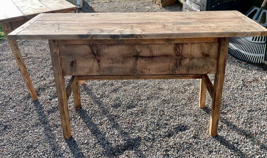 Meuble sous vasque Vintage en bois vieilli (Maningoza) - Dispo de suite - TimberSteel Atelier