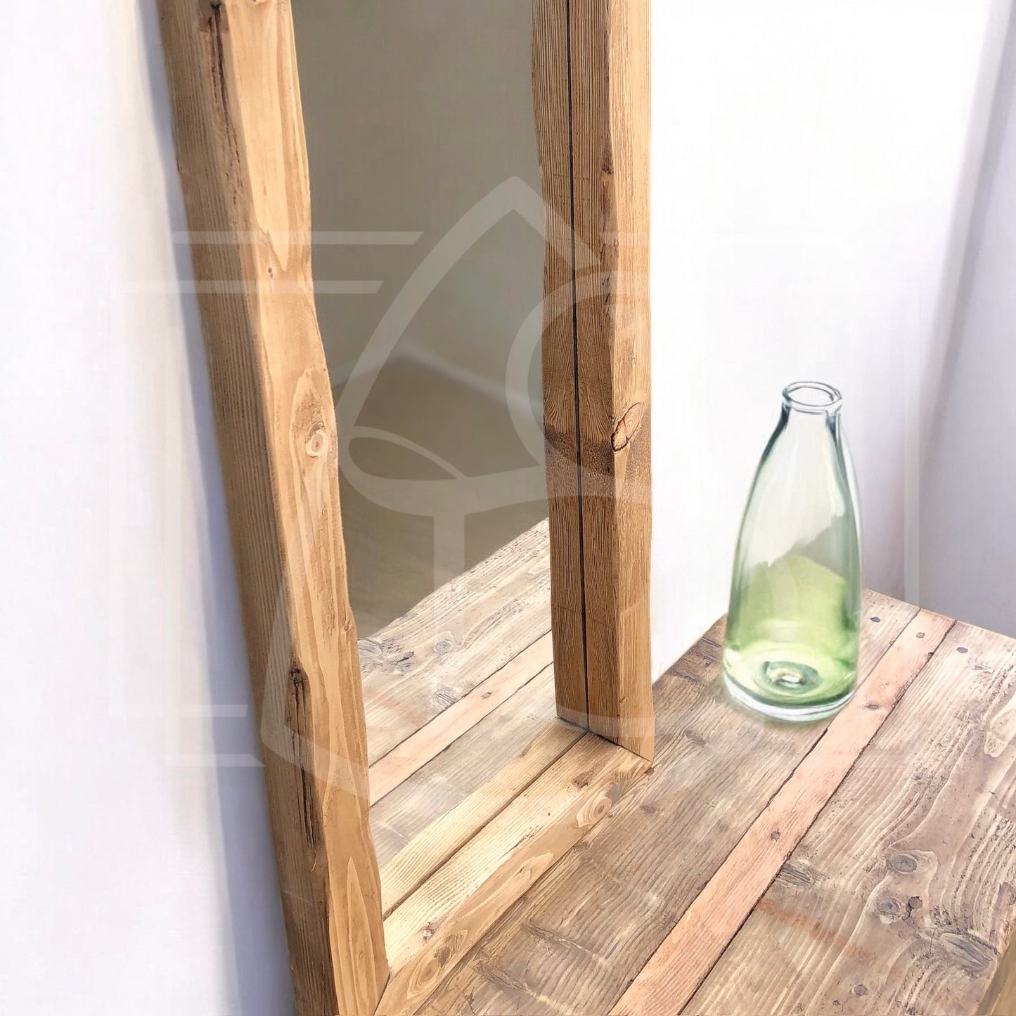 Miroir de Salle de Bain en Bois Massif – Nil - TimberSteel Atelier