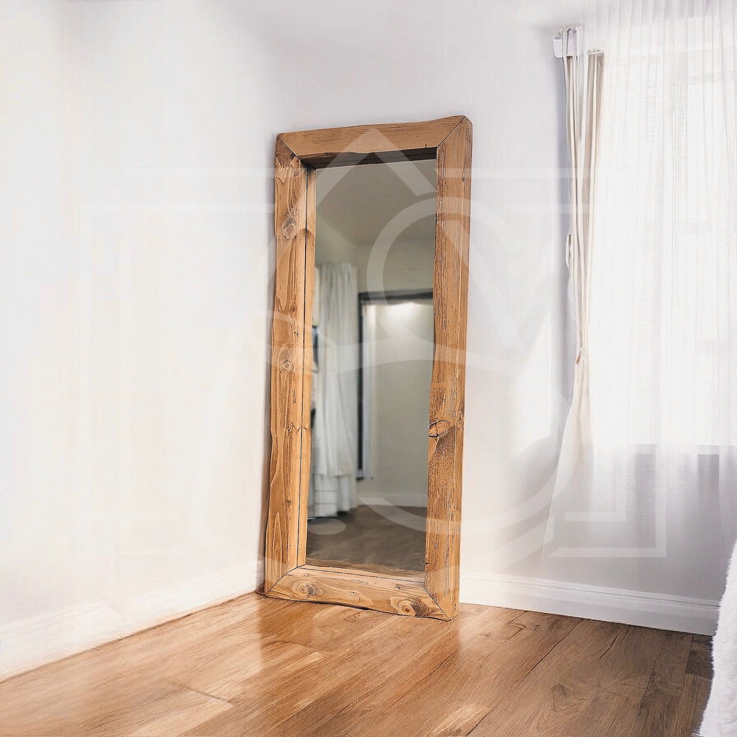 Miroir de Salle de Bain en Bois Massif – Nil - TimberSteel Atelier