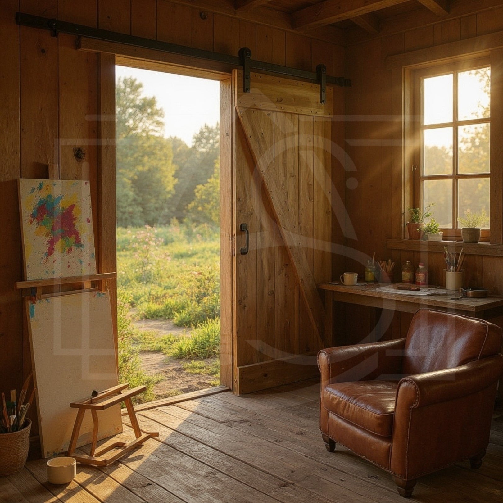 Porte Coulissante style Grange sur mesure ( IBIS ) - TimberSteel Atelier