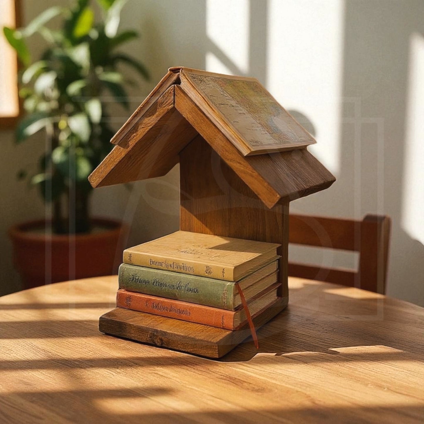 Support à livre – La Cabane - en bois massif - TimberSteel Atelier