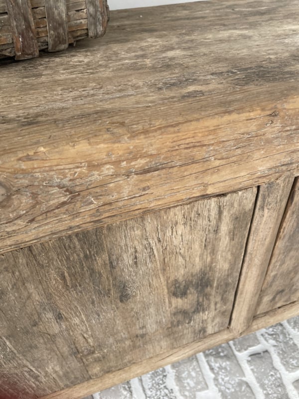 Meuble TV bois ancien – Épicéa massif Brocéliande 🌿✨ - TimberSteel Atelier