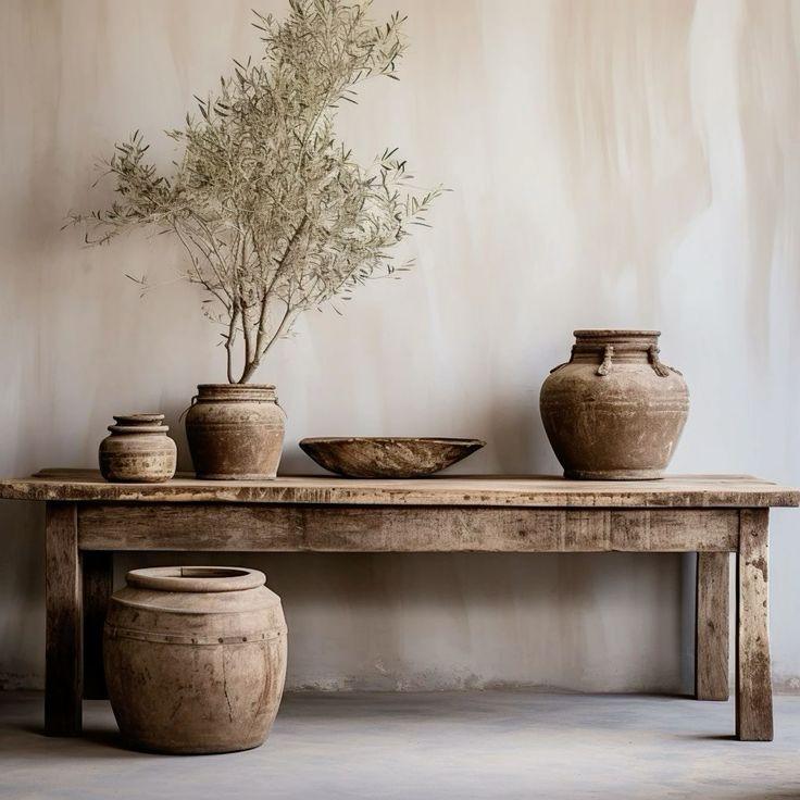 Console de maison en bois vieilli - TimberSteel Atelier