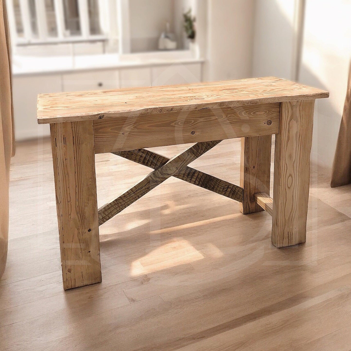 Meuble de salle de bain vasque en bois naturel Comoé - TimberSteel Atelier