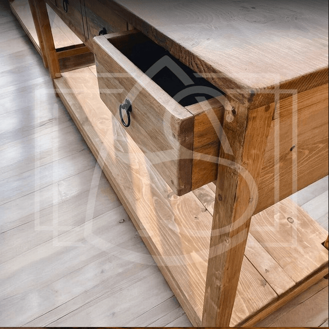 Ensembles Meuble sous vasque avec colonne Valdivian - TimberSteel Atelier