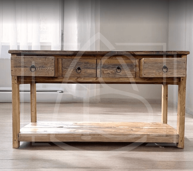 Ensembles Meuble sous vasque avec colonne Valdivian - TimberSteel Atelier
