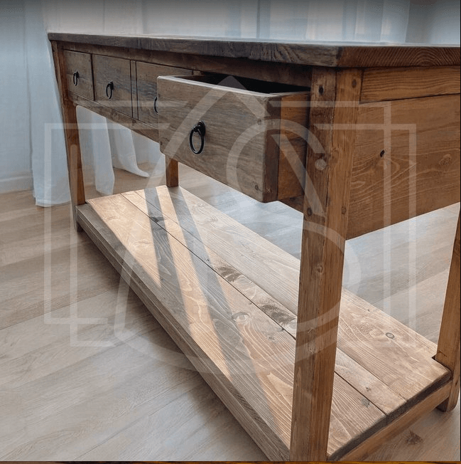 Ensembles Meuble sous vasque avec colonne Valdivian - TimberSteel Atelier