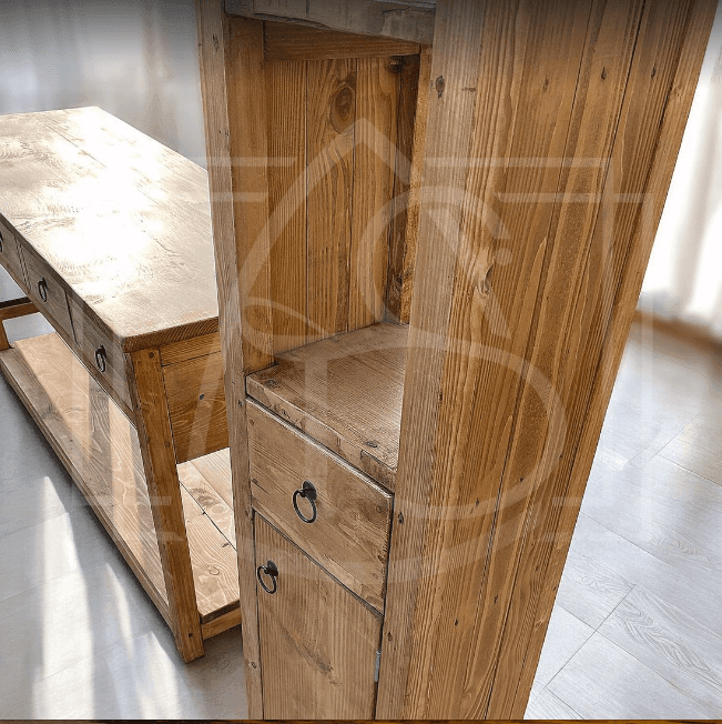 Ensembles Meuble sous vasque avec colonne Valdivian - TimberSteel Atelier