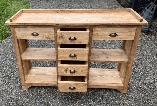 meuble double vasque bois