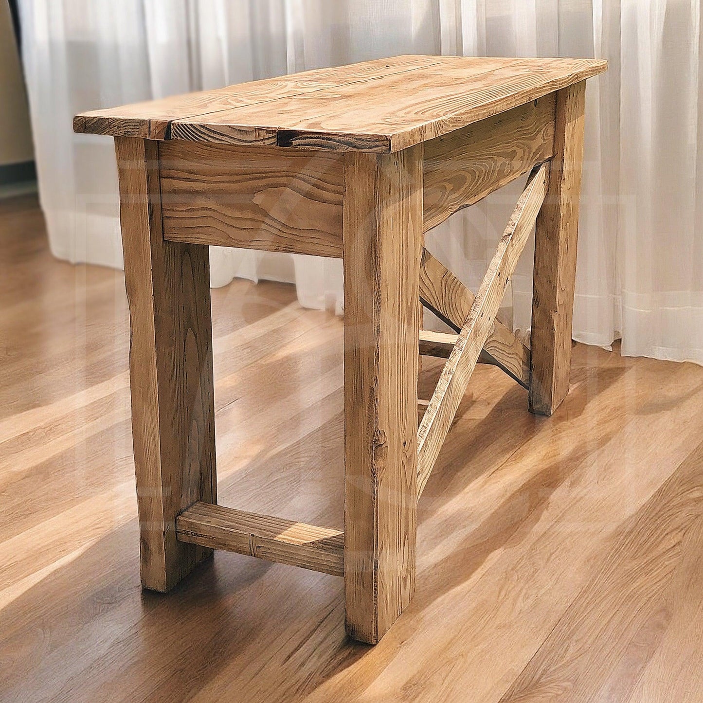 Meuble de salle de bain vasque en bois naturel Comoé - TimberSteel Atelier