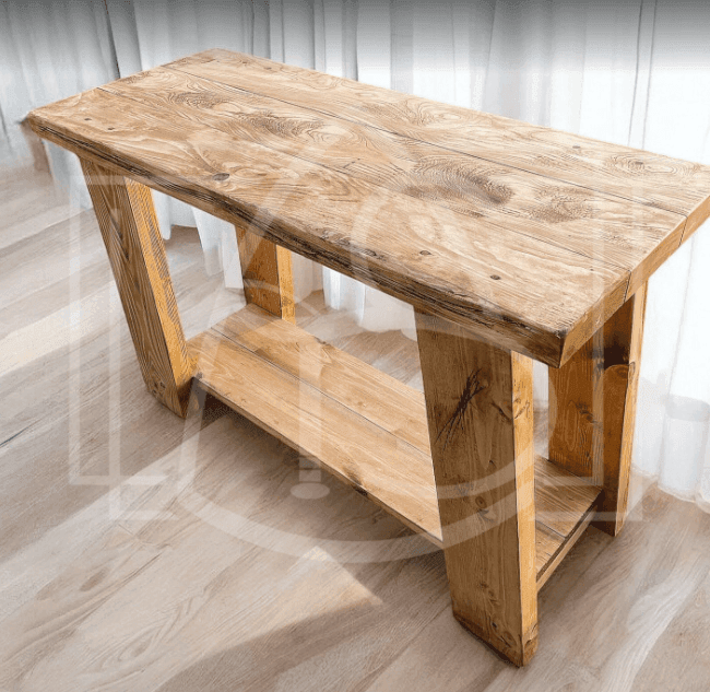 Console en Bois Massif - Style Ferme - TimberSteel Atelier