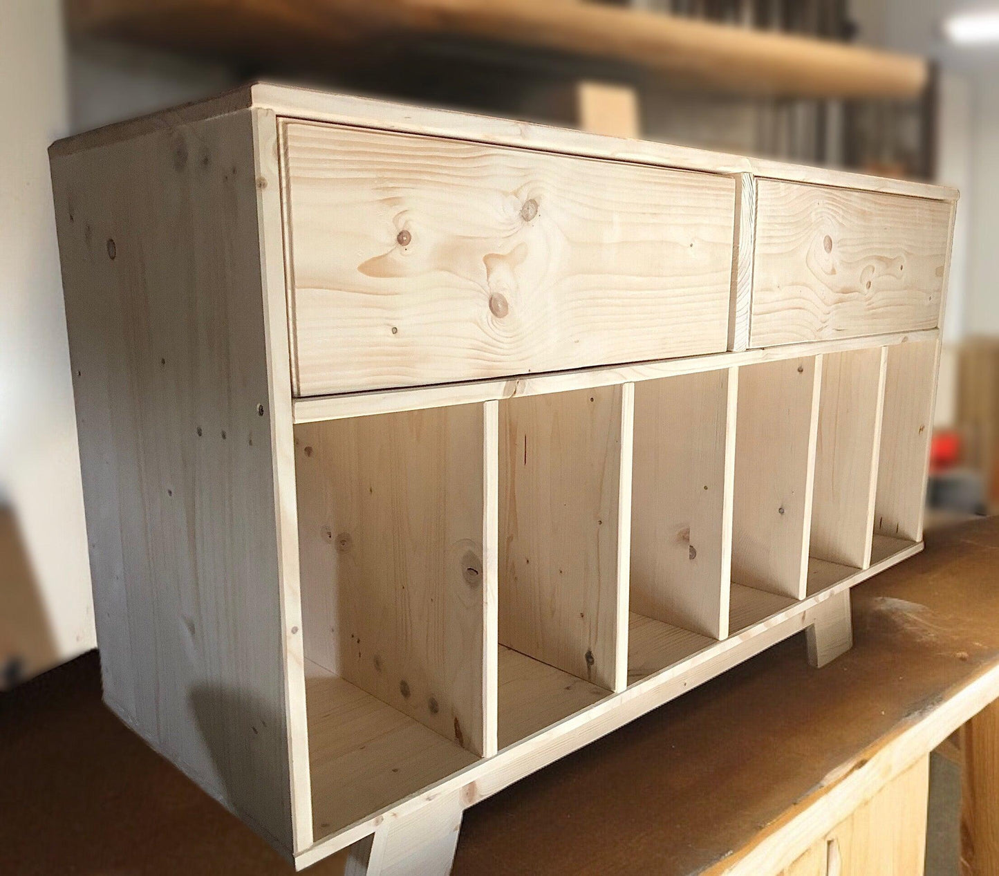 Meuble de rangement Vinyle sur mesure - TimberSteel Atelier