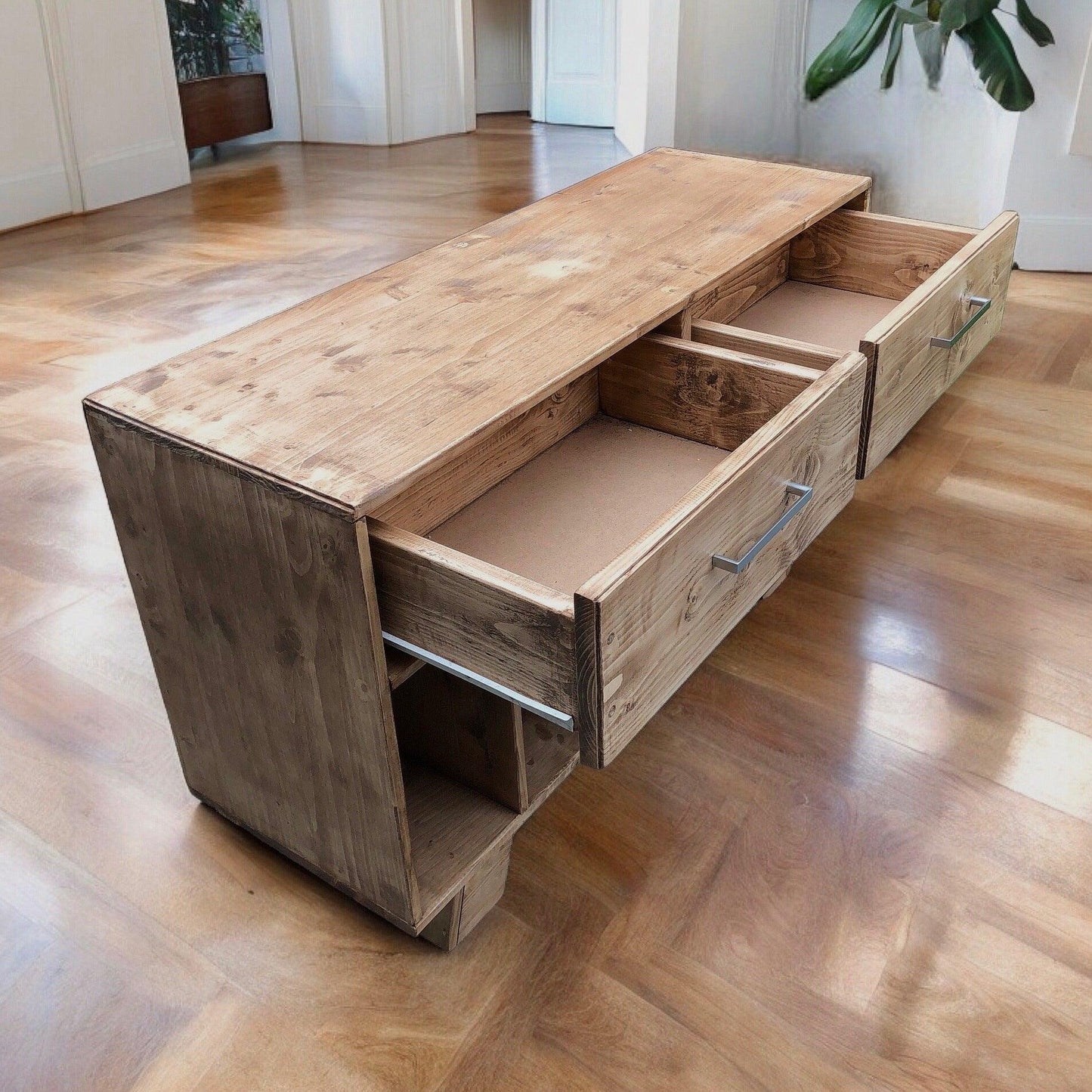 Meuble de rangement Vinyle sur mesure - TimberSteel Atelier