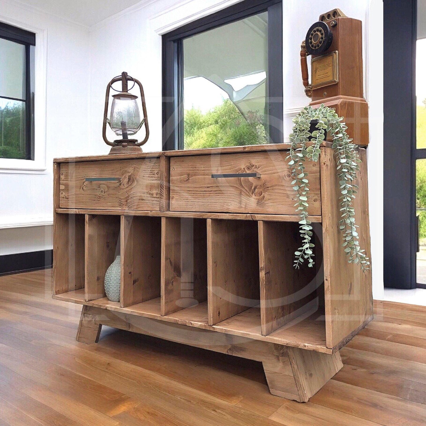 Meuble de rangement Vinyle sur mesure - TimberSteel Atelier