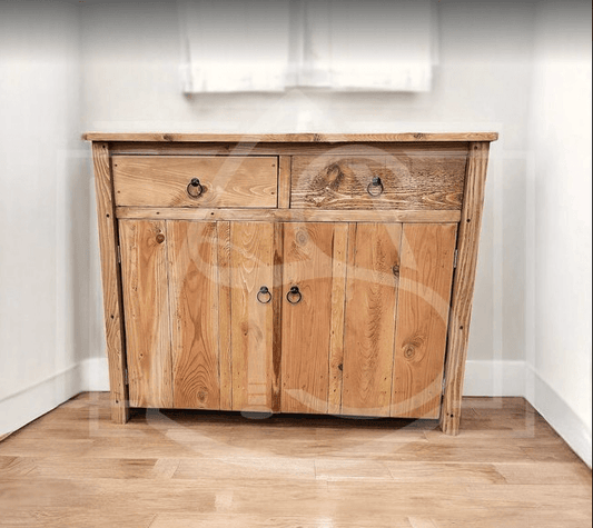 Meuble de Cuisine Écoresponsable Mackenzie (en Bois Massif) ♻️ - TimberSteel Atelier