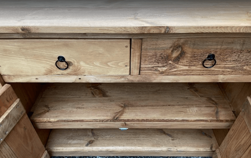 Meuble de Cuisine Écoresponsable Mackenzie (en Bois Massif) ♻️ - TimberSteel Atelier