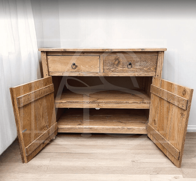 Meuble de Cuisine Écoresponsable Mackenzie (en Bois Massif) ♻️ - TimberSteel Atelier