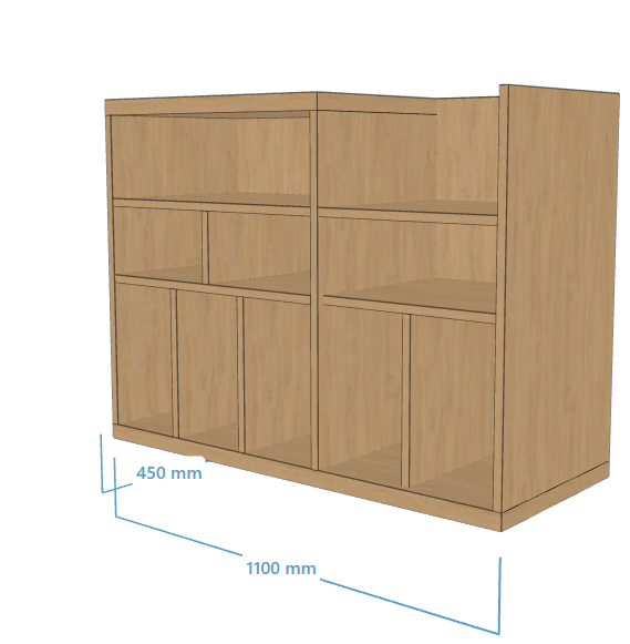 Meuble Vinyle sur mesure 1100