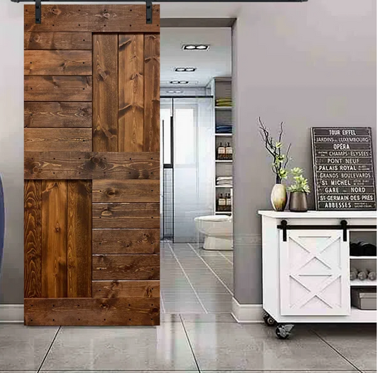 Porte Suspendue sur mesure Simple (Hirondelle) - TimberSteel Atelier