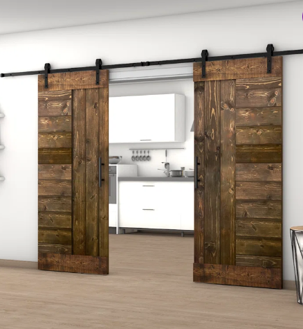 Porte Suspendue sur mesure Simple (Hirondelle) - TimberSteel Atelier