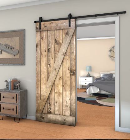 Porte Coulissante style Grange sur mesure ( IBIS ) - TimberSteel Atelier
