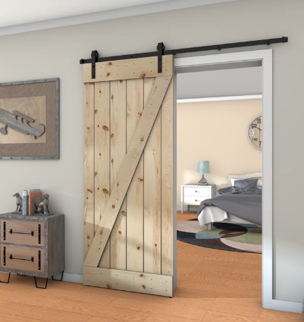 Porte Coulissante style Grange sur mesure ( IBIS ) - TimberSteel Atelier