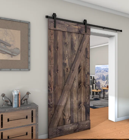 Porte Coulissante style Grange sur mesure ( IBIS ) - TimberSteel Atelier