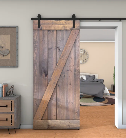 Porte Coulissante style Grange sur mesure ( IBIS ) - TimberSteel Atelier