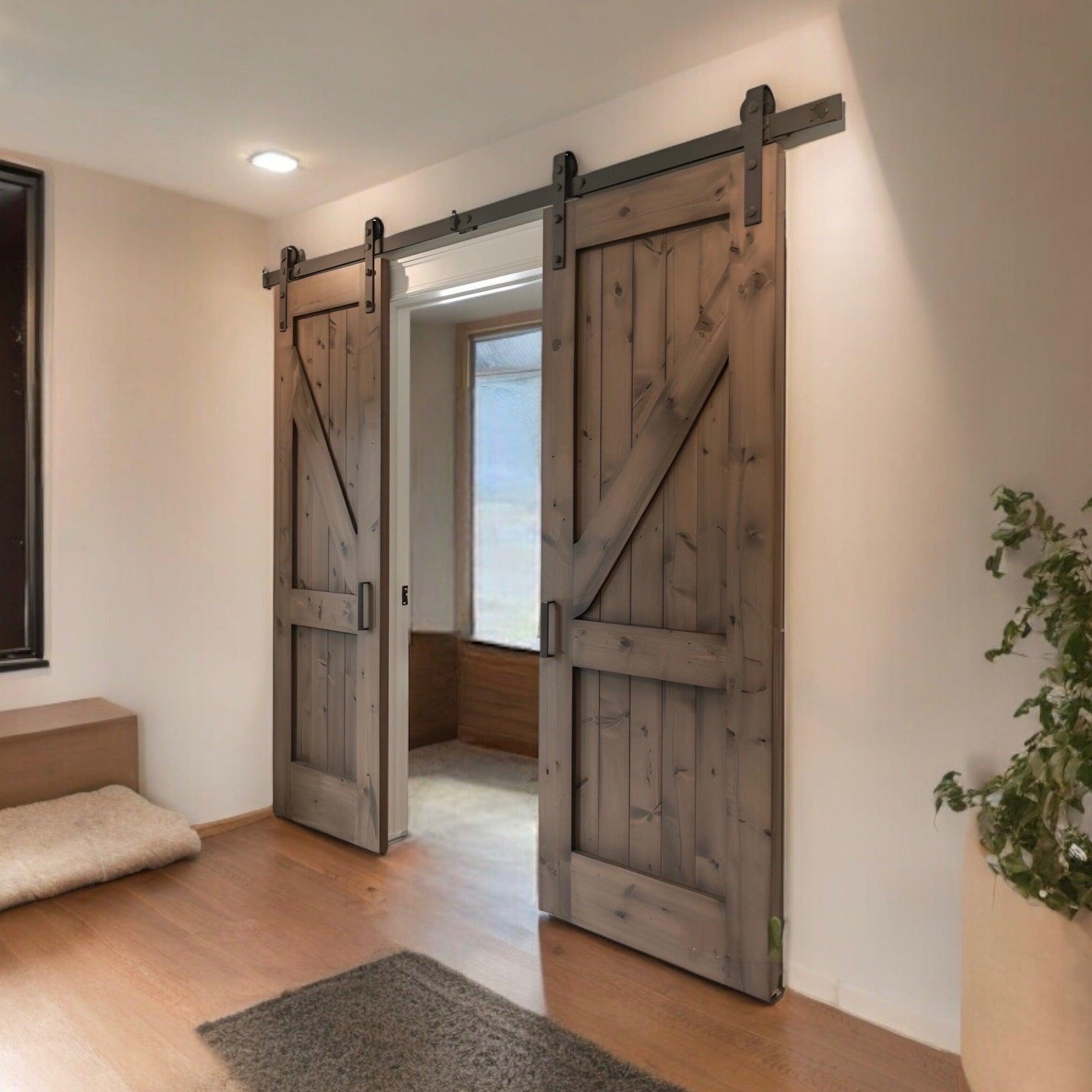 Porte coulissante Simple ou Double ouverture (Choucas) - TimberSteel Atelier