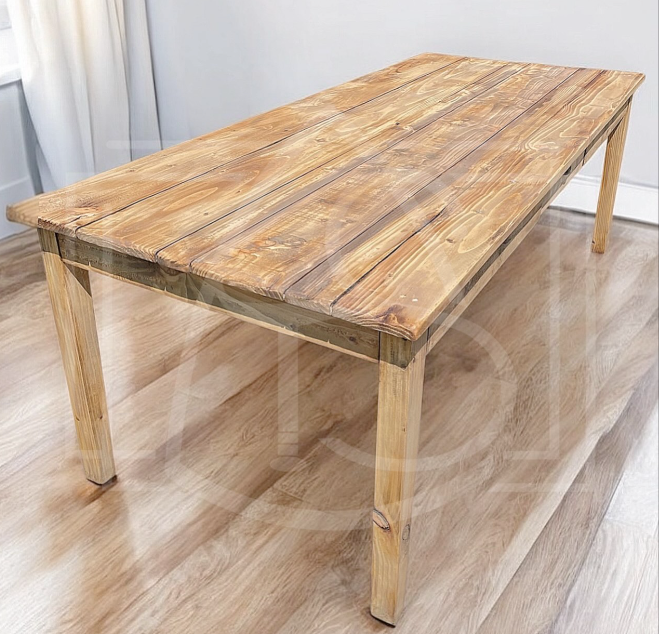 Table de ferme en bois massif Ruvuma - TimberSteel Atelier