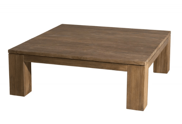 Table Basse de Salon carrée en Bois Massif - TimberSteel Atelier