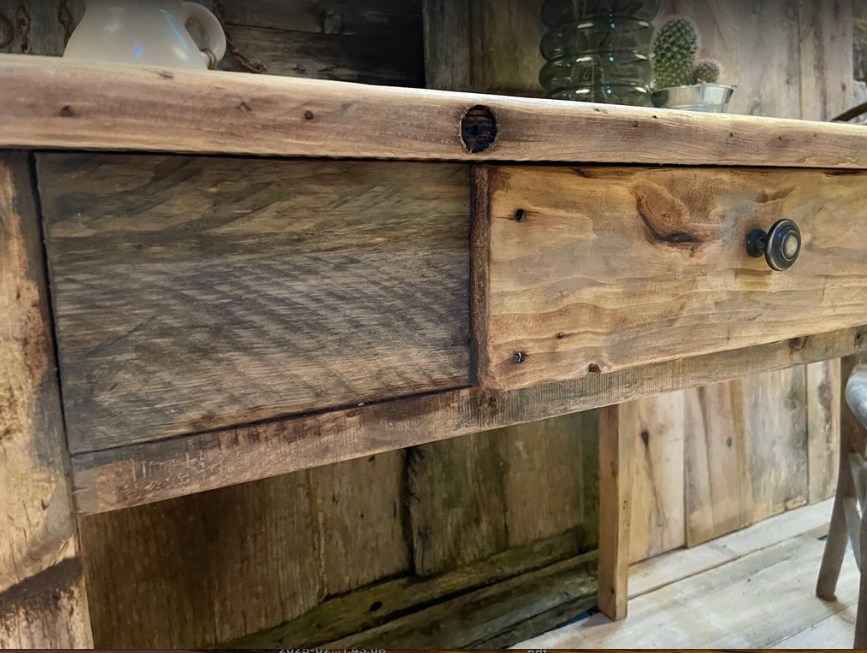 Table console de Ferme ancien - TimberSteel Atelier