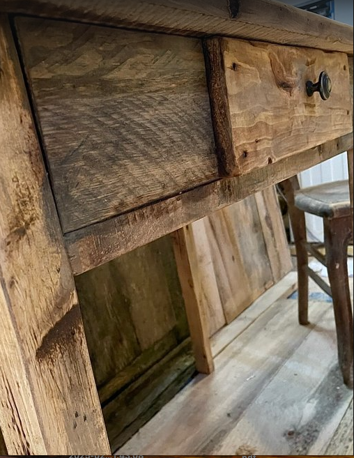 Table console de Ferme ancien - TimberSteel Atelier