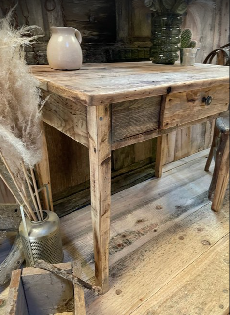 Table console de Ferme ancien - TimberSteel Atelier
