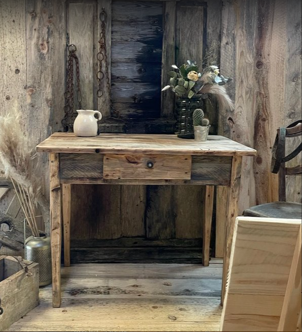 Table console de Ferme ancien - TimberSteel Atelier