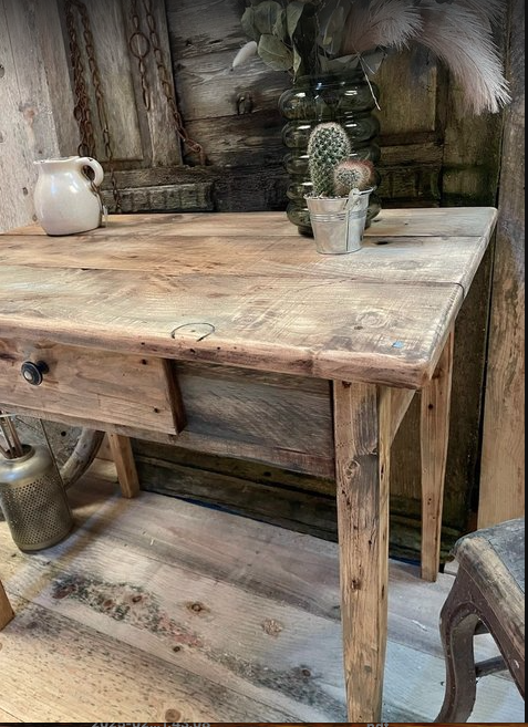 Table console de Ferme ancien - TimberSteel Atelier