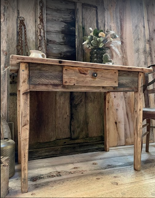 Table console de Ferme ancien - TimberSteel Atelier