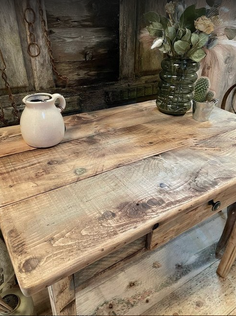 Table console de Ferme ancien - TimberSteel Atelier