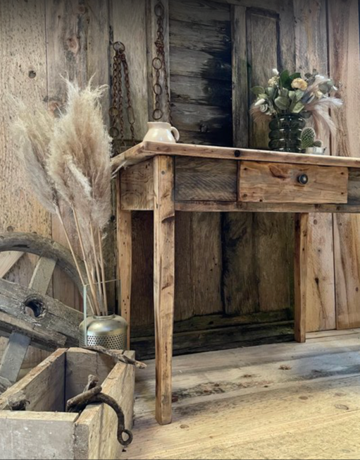 Table console de Ferme ancien - TimberSteel Atelier