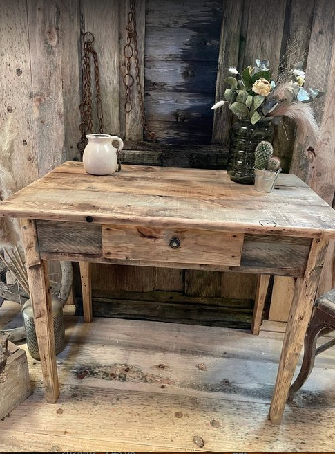 Table console de Ferme ancien - TimberSteel Atelier