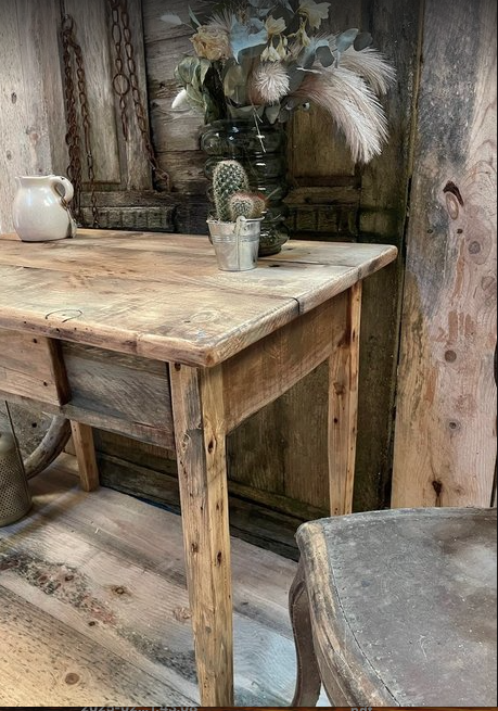 Table console de Ferme ancien - TimberSteel Atelier