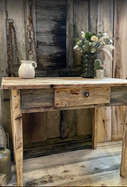 Table console de Ferme ancien - TimberSteel Atelier