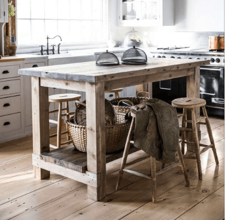 ilôt de cuisine sur mesure Bimini (en Bois massif) - TimberSteel Atelier