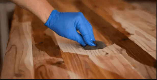 Table de Cuisine haute Huang he (en Bois Massif sur Mesure) - TimberSteel Atelier